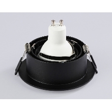 Встраиваемый поворотный точечный светильник Ambrella light TN102756 BK черный IP20 GU5.3 D98*32