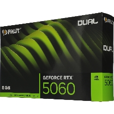 Видеокарта Palit RTX 5060 DUAL RTX 5060 8Gb PCI-E 5.0 128bit GDDR7 2280/28000/HDMIx1/DPx3/HDCP Ret