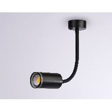 Светильник настенно-потолочный гнущийся с выключателем Ambrella light FW2470 BK черный GU10 max 12W D55*L100*H300