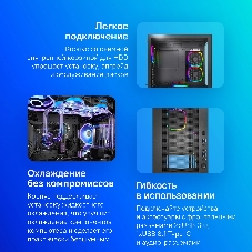 Компьютерный корпус Montech SKY TWO черный без БП ATX 3x140мм 2xUSB3.0 1xUSB3.1 audio bott PSU