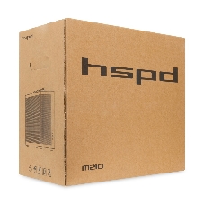 Компьютерный корпус без блока питания HSPD M210, Mesh Mid Tower, черный, 0.7 SPCC, 1x90мм mATX, mITX 140/280/150мм 1x2.5