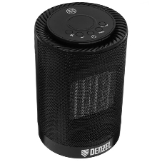 Тепловентилятор керамический Denzel DTFC-1200, черный, 600/1200 Вт, 12 м2, 3 режима, термостат