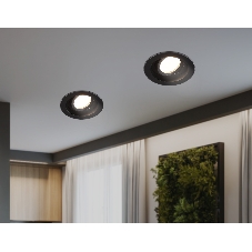 Встраиваемый поворотный точечный светильник Ambrella light TN102756 BK черный IP20 GU5.3 D98*32
