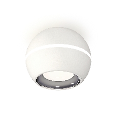 Светильник Ambrella Light XS1101002 SWH/PSL белый песок/серебро полированное MR16 GU5.3 LED 3W 4200K (C1101, N7022)