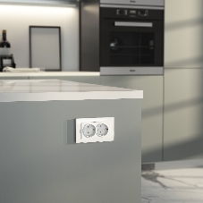 Розетка двойная с заземлением Werkel W1172061 (белый матовый)
