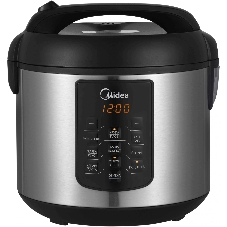 Мультиварка Midea MPC-6035 серебристый, 5 л, 860 Вт, кнопки, 7 программ