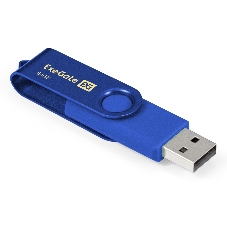 Exegate EX302055RUS USB-флеш накопитель ExeGate Jet 64GB синий (USB2.0, 480Mbps, пластик/металл)
