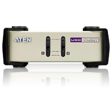 Переключатель ATEN KVM Switch CS82U-AT KVM-переключатель, VGA/SVGA+KBD+MOUSE, 1> 2 блока/порта/port PS2/USB, с KVM-шнурами PS2/USB 2х1.2м