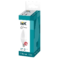 Лампа светодиодная LED 9Вт 230В 4000К E14 свеча LLE-C35-9-230-40-E14 IEK