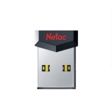 Флешка USB Netac UM81 (NT03UM81N-064G-20BK), 64Gb, USB 2.0, R/W 30/10, черный/красный