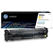 Картридж лазерный HP CF542X (HP 203X) желтый для HP LaserJet M254/M280/M281 2500 страниц.
