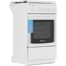 Плита комбинированная De Luxe 5040.20ГЭ (КР) ЧР белый, конфорок 4 шт, духовка 43 л, электроподжиг, 50 см x 85 см x 50 см