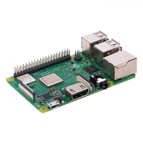 Микрокомпьютер Raspberry Pi 3 Model B+ Retail, 1GB RAM, Cortex-A53 (ARMv8) 64-bit SoC @ 1.4GHz Broadcom BCM2837B0 CPU, WiFi, Bluetooth, 40-pin extended GPIO, 4x USB 2.0, HDMI, CSI camera port, DSI displ.port, MicroSD port (137-3331) , (БП и корпус покупается отдельно),