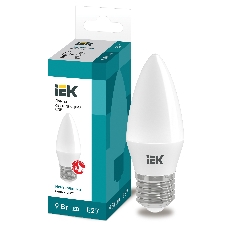 Лампа светодиодная LED 9Вт 230В 4000К E27 свеча LLE-C35-9-230-40-E27 IEK