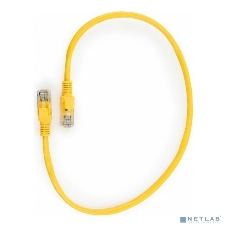Патч-корд UTP Cablexpert cat.5e, 0.5м, литой, многожильный, желтый