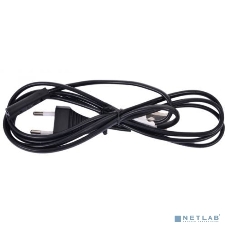 Кабель питания Cablexpert аудио/видео 0,5м, CEE 7/16 - C7, VDE, 2-pin, 2х0,75, черный, пакет (PC-184-VDE-0.5M)
