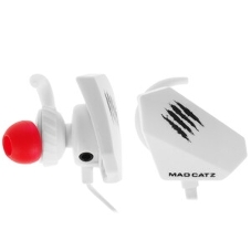 Игровые мобильные наушники белые Mad Catz E.S. PRO+ (3.5 мм jack, 13.5 мм неодимовые магниты, 32 Ом, 20 ~ 20000 Гц, микрофон)