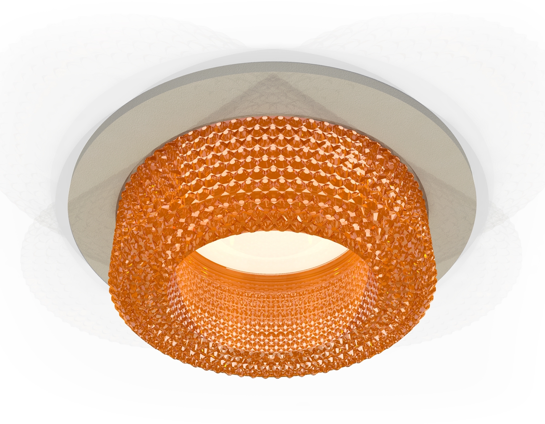Комплект встраиваемого светильника Ambrella light XC7623024 SGR/CF серый песок/кофе MR16 GU5.3 (C7623, N7195)