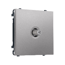 Комплект механизма TV розетки SAT SIGMA Сталь матовый 5-2400MHz 3.5dB QUANT PRO (SP5130, PR215)