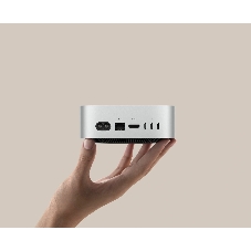 Компьютер Apple Mac Mini 2024 MU9E3LL/A серебристый M4 10C CPU 10C GPU/16Gb/512Gb SSD/рекоменд.переходник 1979059 (A3238 США)