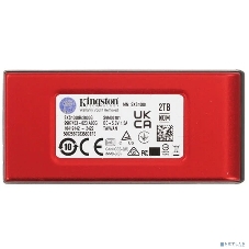 Внешний SSD Kingston XS1000, 2TB, USB 3.2 Gen 2 Type-C, R/W 1050/1000, красный