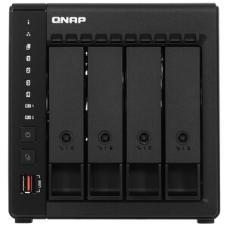 Сетевое хранилище SMB QNAP TS-453E-8G NAS, 4-tray w/o HDD. 2xHDMI-port. 4-core Celeron J6412 2-2.6 GHz, 8Gb DDR, 2x2.5Gb LAN, 2 x M.2 2280 PCIe Gen 3 x2, 2x USB 3.2 Gen 2 (10Gbps) Port, 2x USB 2.0 port