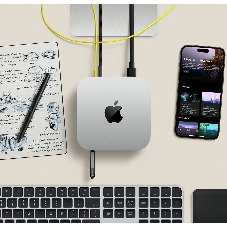 Компьютер Apple Mac Mini 2024 MU9E3LL/A серебристый M4 10C CPU 10C GPU/16Gb/512Gb SSD/рекоменд.переходник 1979059 (A3238 США)