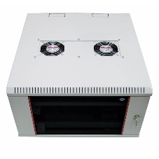 Шкаф настенный ЦМО ШРН-М-12.500 12U 600x520мм пер.дв.стекл съемные бок.пан. 50кг серый