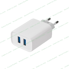 Сетевое зарядное устройство Rexant 2 x USB, 5V, 2.4 A, белое