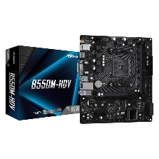 Материнская плата ASRock B550M-HDV, AM4, AMD B550, 2xDDR4, 4xSATA, 1xM.2, 1xPCIe 4.0 x16, 1xDVI-D, 1xHDMI, 1xVGA, 1x 1Gb LAN, 3x3.5 мм, 7.1, mATX