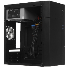 Компьютерный корпус с блоком питания 450Вт. Сase Forza mATX, 450W, 2xUSB 3.0, Black, w/o FAN, 12 см fan PSU, power cord