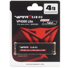 Накопитель SSD Patriot Viper VP4300, 2Tb, PCIe 4.0 x4, M.2 2280, NVMe, R/W 7400/6800, с радиатором