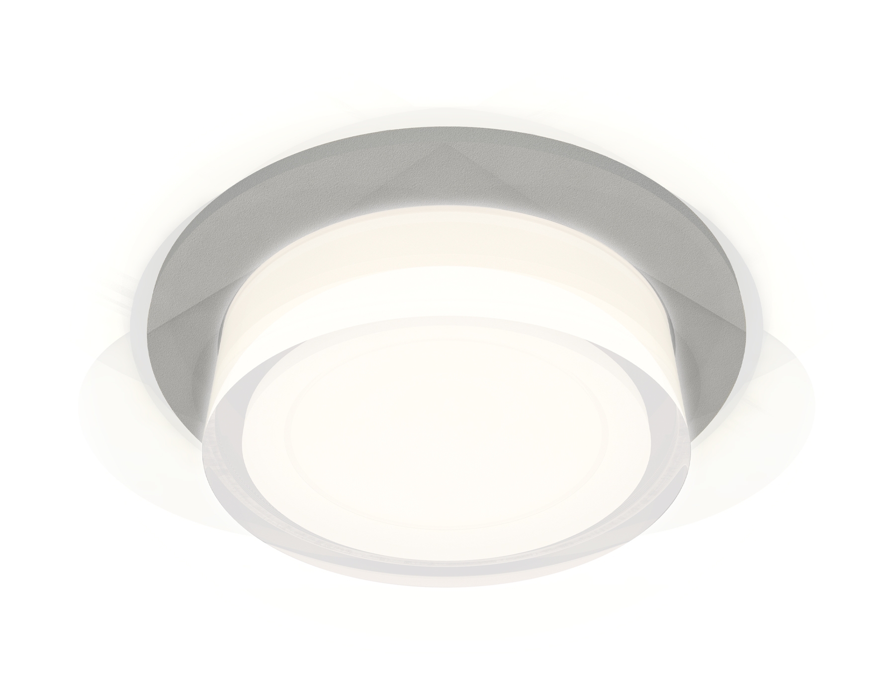 Комплект встраиваемого светильника Ambrella light XC7623040 SGR/FR/CL серый песок/белый матовый/прозрачный MR16 GU5.3 (C7623, N7160)