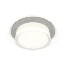 Комплект встраиваемого светильника Ambrella light XC7623040 SGR/FR/CL серый песок/белый матовый/прозрачный MR16 GU5.3 (C7623, N7160)