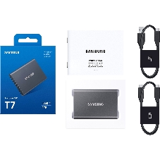 Внешний SSD Samsung T7 Shield, 4TB, USB 3.2 Gen 2 Type-C, R/W 1050/1000, черный