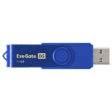 Exegate EX302055RUS USB-флеш накопитель ExeGate Jet 64GB синий (USB2.0, 480Mbps, пластик/металл)