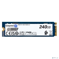 Накопитель SSD Kingston DC2000B, 240Gb, PCIe 4.0 x4, M.2 2280, R/W 4500/400
