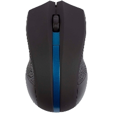 Мышь беспроводная HIPER HOMW-074 черный/синий, 1000 dpi, радиоканал, USB, кнопки - 3