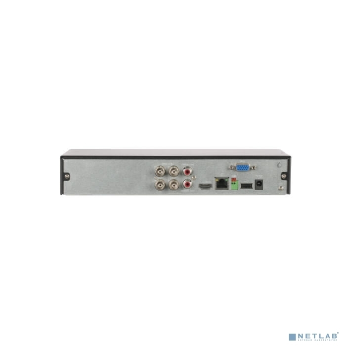 Видеорегистратор Dahua DH-XVR5104HS-4KL-I3/T 4-канальный HDCVI с FR HDCVI, AHD, TVI, IP, CVBS 1 SATA III до 16Тбайт; видеоаналитика: SMD Plu 1 HDMI, 1 VGA; RJ45 100Мбит/с; аудиовх/вых: 1/1