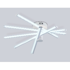 Потолочный светодиодный светильник Ambrella light FL6221 WH белый 70W 3000K-6400K 605*605*170 (ПДУ ИК)