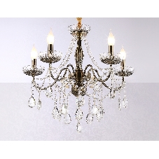 Светильник Ambrella light TR4949/5 SB/CL бронза/прозрачный E14/5 max 40W D620*585