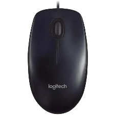 Мышь проводная Logitech M90 черный/серый, 1000 dpi, USB, кнопки - 3