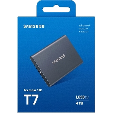 Внешний SSD Samsung T7 Shield, 4TB, USB 3.2 Gen 2 Type-C, R/W 1050/1000, черный