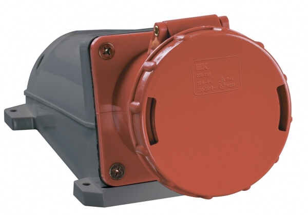 Розетка IEK PSR12-063-4 134 стационарная 3Р + РЕ 63А 380В IP54 IEK
