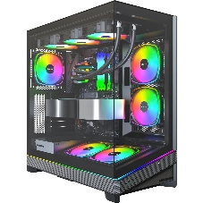 Корпус Montech SKY 3 черный без БП ATX 8x120mm 5x140mm 2xUSB3.0 audio bott PSU
