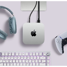 Компьютер Apple Mac Mini 2024 MU9E3LL/A серебристый M4 10C CPU 10C GPU/16Gb/512Gb SSD/рекоменд.переходник 1979059 (A3238 США)