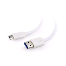 Кабель USB Cablexpert CCP-USB3-AMCM-1M-W, USB3.0 AM/USB Type-C, 1м, белый, пакет