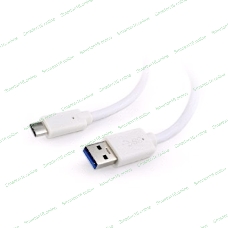 Кабель USB Cablexpert CCP-USB3-AMCM-1M-W, USB3.0 AM/USB Type-C, 1м, белый, пакет