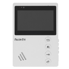 Видеодомофон Falcon Eye VISTA цветной, подключение 2-х вызывных панелей, без трубки (Hands Free), управление электрозамком, цвет корпуса: белый, нап
