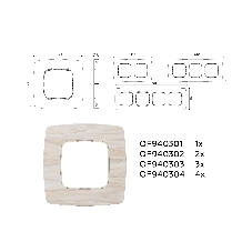 Рамка OMEGA Opera (Бежевый мрамор) 3-ая OF940303